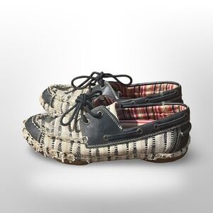 Tony Lama Boots Women's Boat Shoes Espadrille Style Size 9B western boho casual